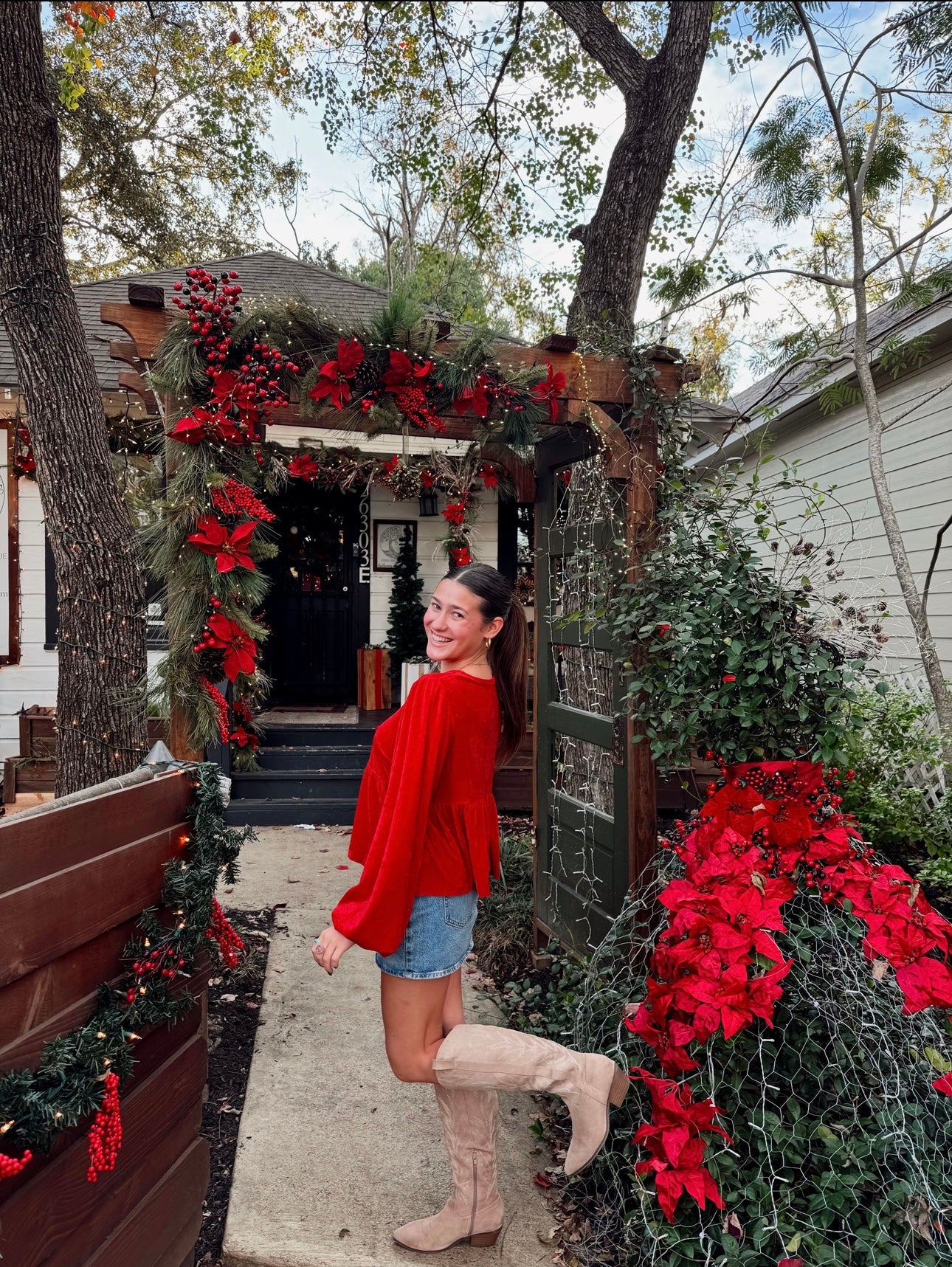 Ruby Red Bow Top