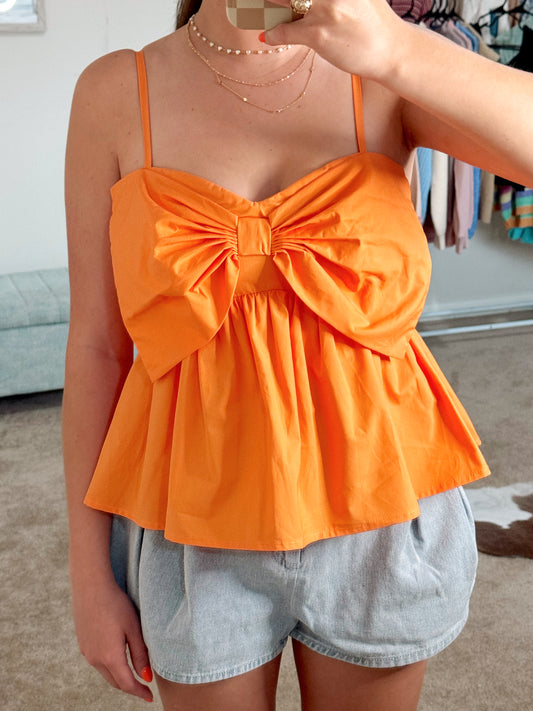 Peachy Keen Bow Top