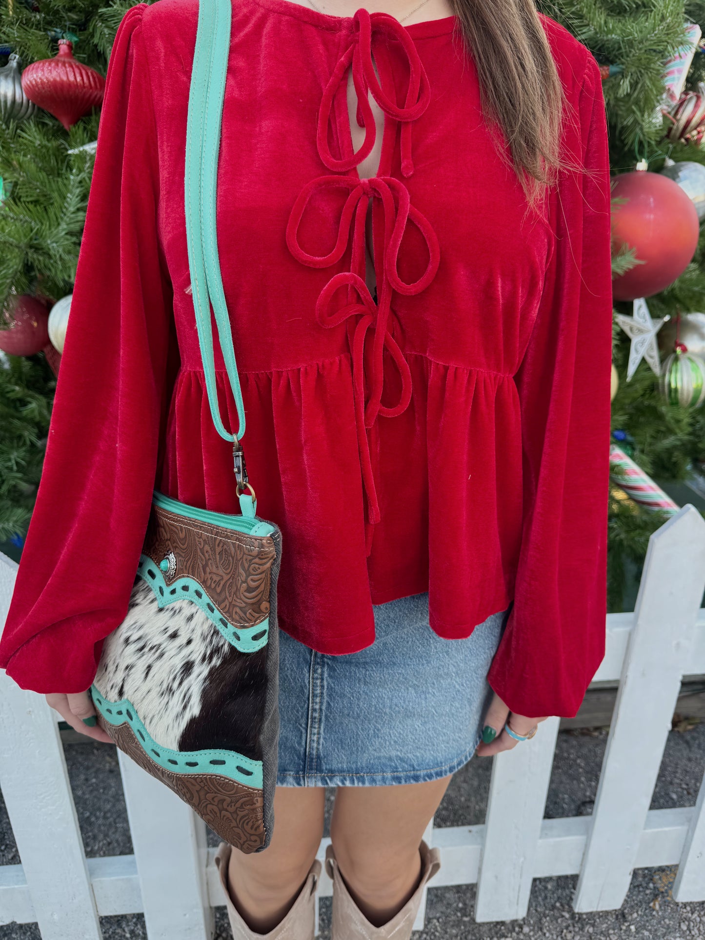 Ruby Red Bow Top