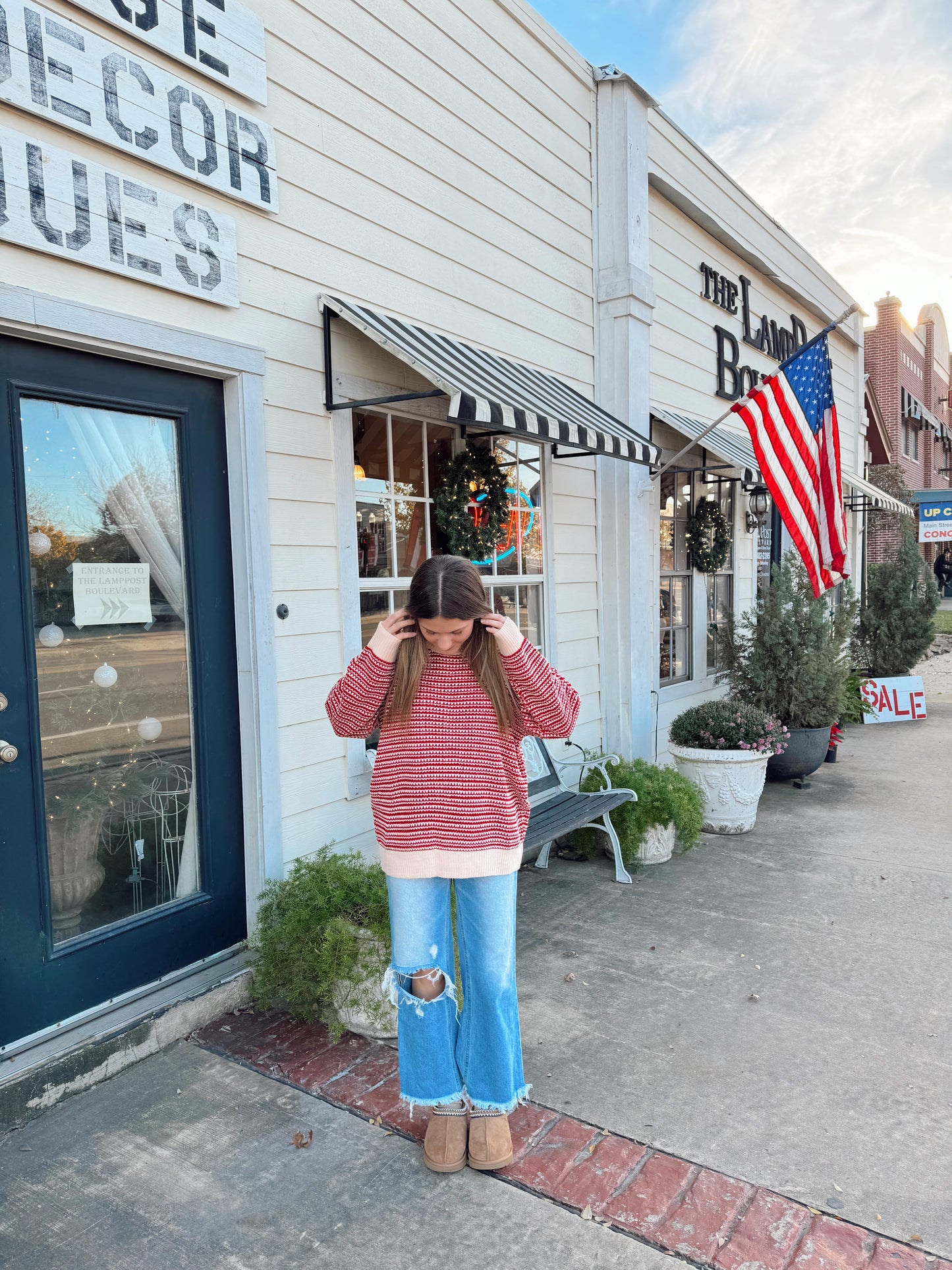 Candy Cane Sweater